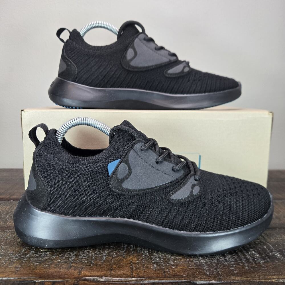 Vessi Everyday Move Sneaker Womens Size 6 Waterproof Shoes Onyx Black Black